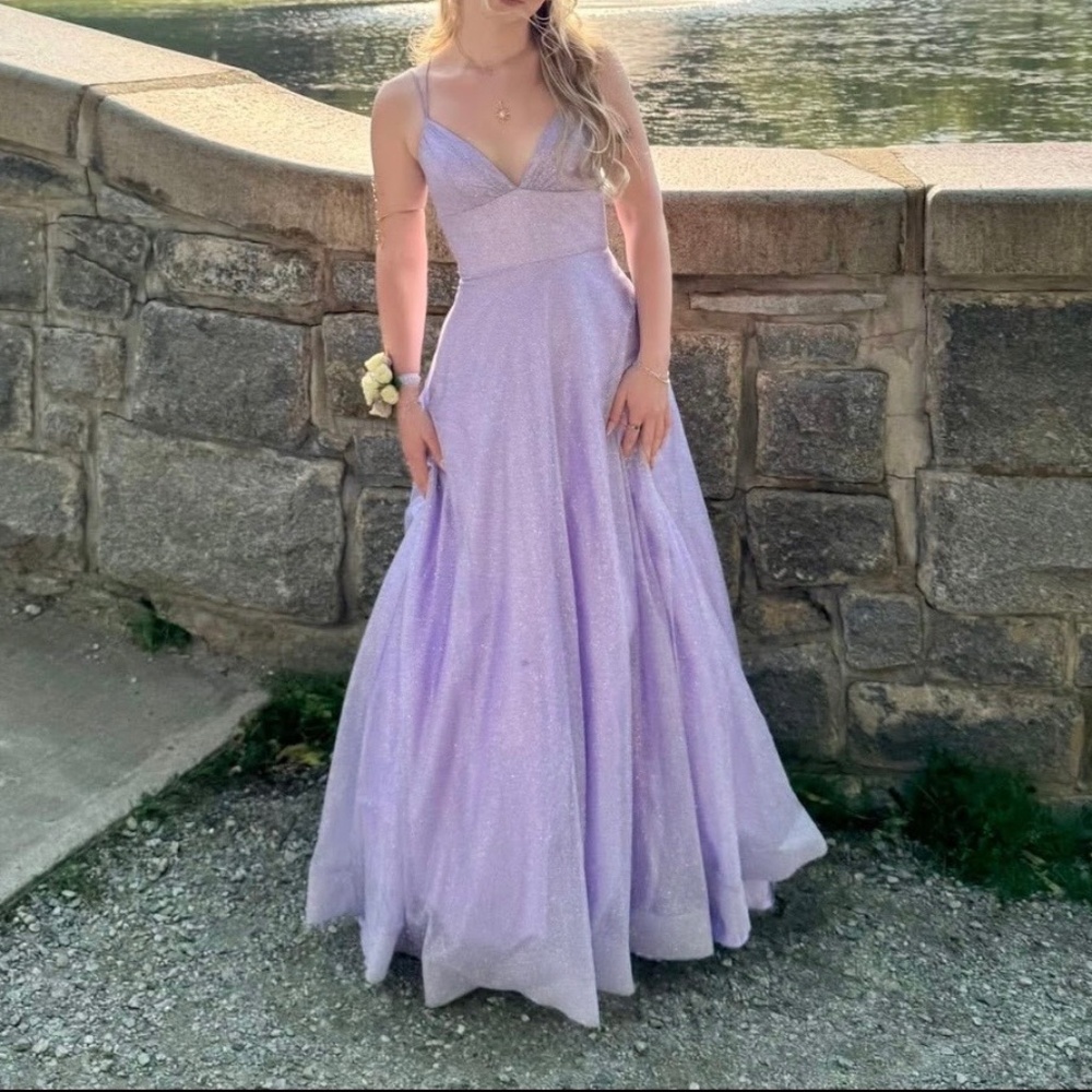 light purple lilac Clarisse dress